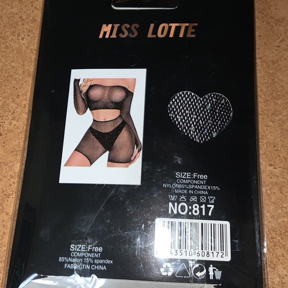 2PC Fishnet Top Bottom - Picture 4 of 13